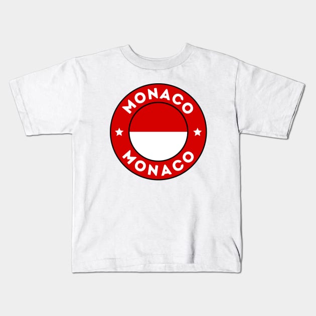 Monaco Kids T-Shirt by footballomatic